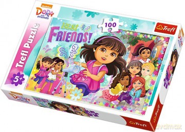 TREFL 100 el. Przygoda czeka - Dora i Przyjaciele (16311) [PUZZLE]