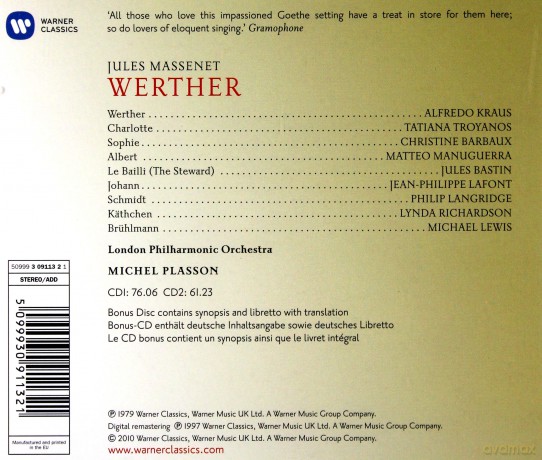 Plasson: Werther [3CD]