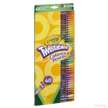 Wykręcane kredki 40 sztuk