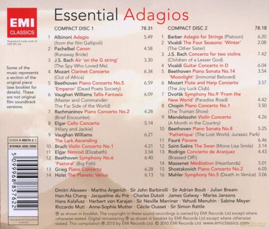 Various Artists: Essential Adagios [2CD]