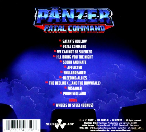 Panzer: Fatal Command (digipack) [CD]