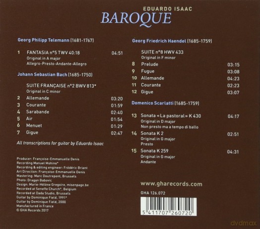 Eduardo Isaac: Baroque (digipack) [CD]
