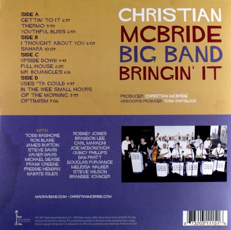 Christian McBride Big Band: Bringin' It [2xWinyl]