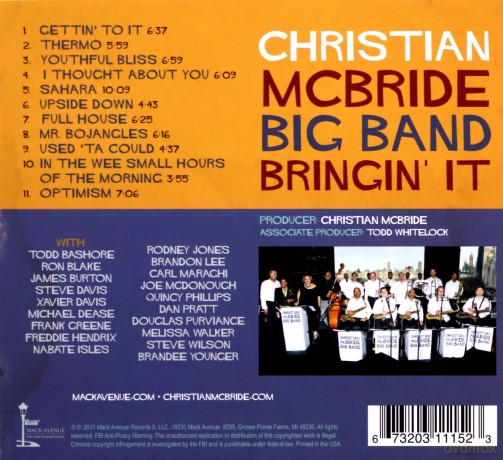 Christian McBride Big Band: Bringin' It [CD]