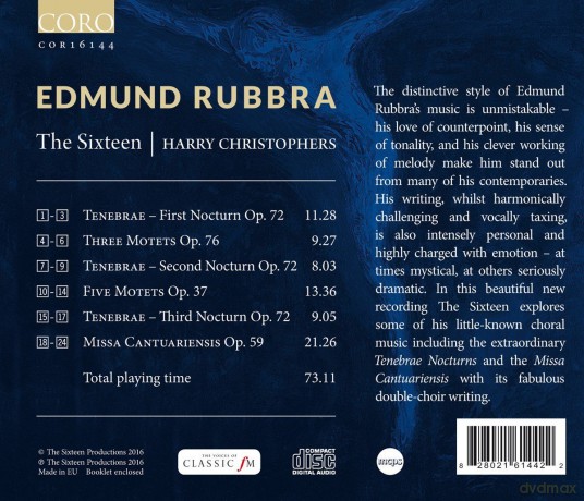 The Sixteen & Harry Christophers: Edmund Rubbra [CD]