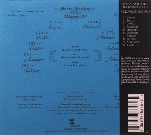 AutorYno: John Zorn: Flauros: The Book Of Angels vol. 29 (digipack) [CD]