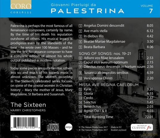 The Sixteen & Harry Christophers: Palestrina Volume 7 [CD]