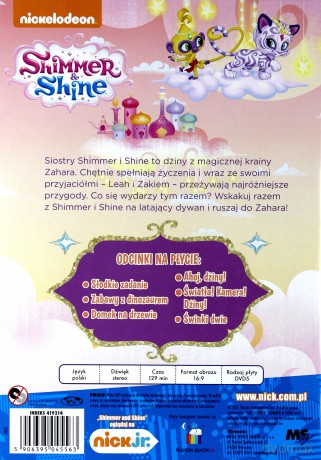 Shimmer And Shine. Ahoj, Dżiny! [DVD]