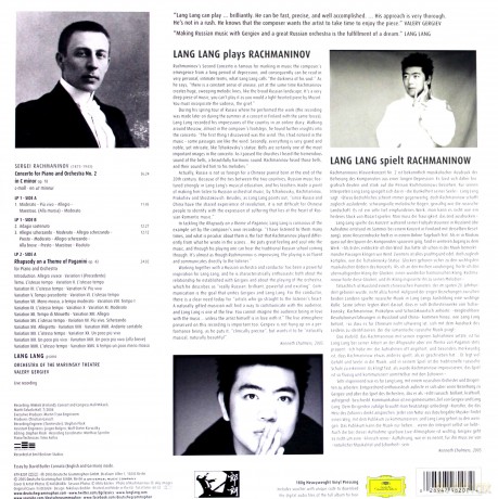 Lang Lang: Rachmaninov Piano Concerto 2 [2xWinyl]