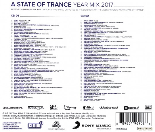 Armin van Buuren: A State of Trance Year Mix 2017 [2CD]