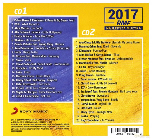RMF FM Najlepsza Muzyka 2017 [CD]