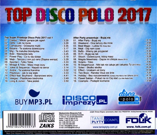 Top Super Przeboje Disco Polo 2017 [2CD]