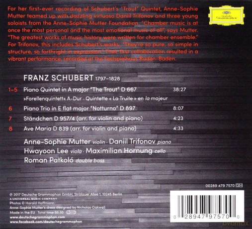 Anne Sophie Mutter: Trout Quintet [CD]