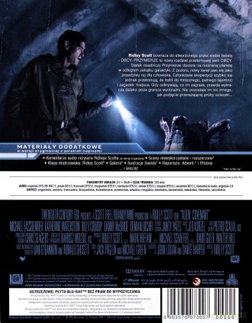 Obcy: Przymierze (steelbook) [Blu-Ray]