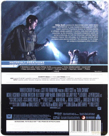 Obcy: Przymierze (steelbook) [Blu-Ray]