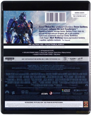 Transformers: Ostatni Rycerz [Blu-Ray 4K]