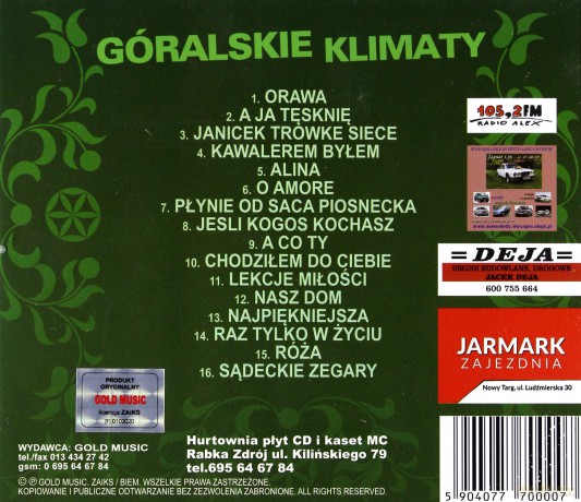 Cover Bochnia: Góralskie Klimaty [CD]