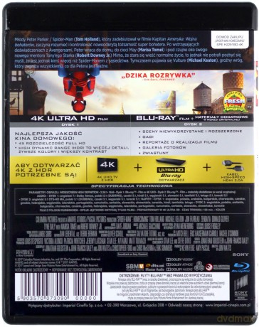 Spider-Man: Homecoming [Blu-Ray 4K]+[Blu-Ray]