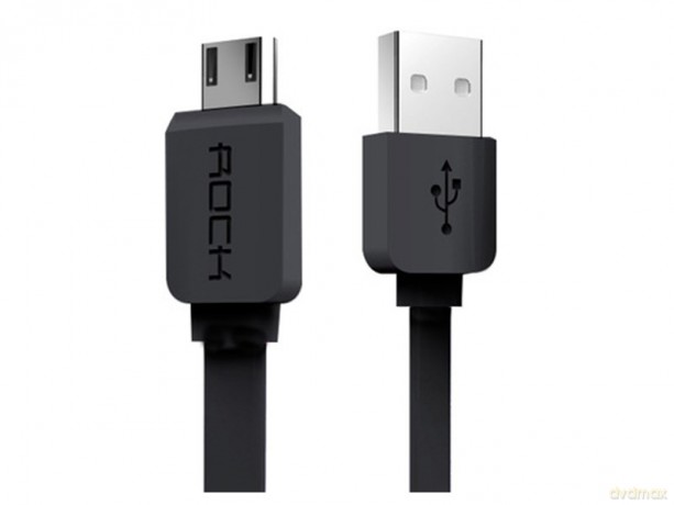 Kabel Micro USB Płaski 32 cm (Rock)
