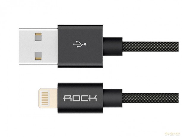 Kabel USB Lightning MFI Nylonowy 100 cm (Rock)