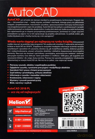 AutoCAD 2018 PL pierwsze kroki - Andrzej Pikoń [KSIĄŻKA]