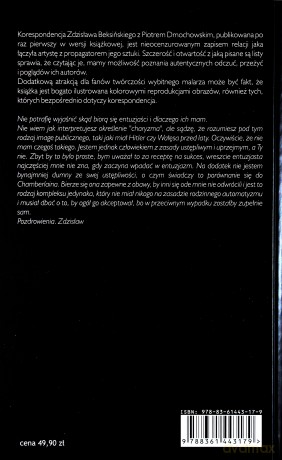 Beksiński Dmochowski listy 1999-2003 - Zdzisław Beksiński [KSIĄŻKA]