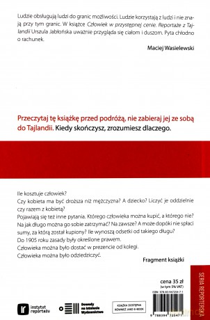 Człowiek w przystępnej cenie. Reportaże z Tajlandii - Urszula Jabłońska [KSIĄŻKA]