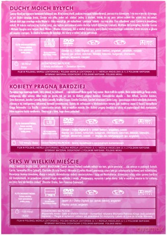 Zabawne i romantyczne: Seks w wielkim mieście / Kobiety pragną bardziej / Duchy moich byłych BOX [3DVD]