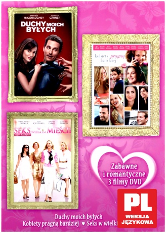 Zabawne i romantyczne: Seks w wielkim mieście / Kobiety pragną bardziej / Duchy moich byłych BOX [3DVD]