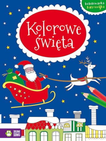 Kolorowe święta. Kolorowanka harmonijka [KSIĄŻKA]