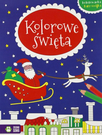 Kolorowe święta. Kolorowanka harmonijka [KSIĄŻKA]