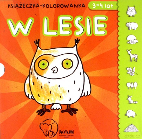 Książeczka kolorowanka. W lesie [KSIĄŻKA]