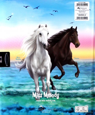 Pamiętnik z konikiem na kłódkę miss melody