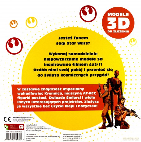 Star Wars Łotr 1. Modele 3D [KSIĄŻKA]
