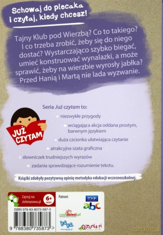 Tajny klub pod wierzbą. Już czytam - Katarzyna Szestak [KSIĄŻKA]