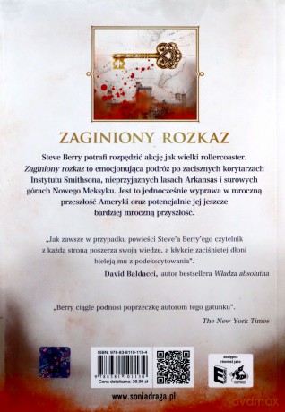 Zaginiony rozkaz - Steve Berry [KSIĄŻKA]