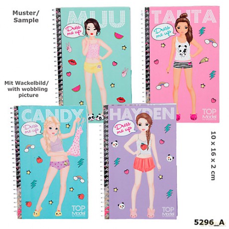 Zestaw dress me up z naklejkami topmodel 3D
