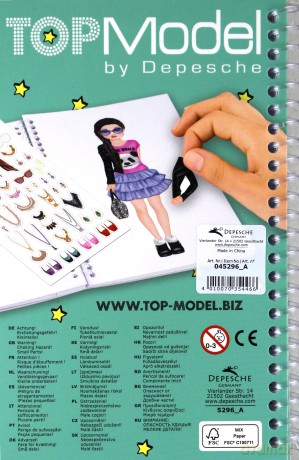 Zestaw dress me up z naklejkami topmodel 3D