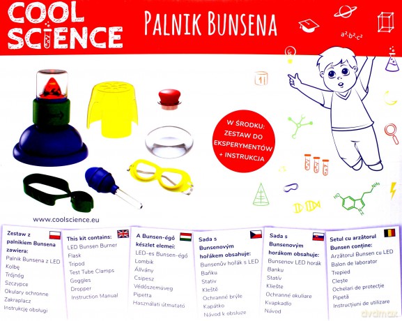 COOL SCIENCE Palnik Bunsena Zabawa dla Przedszkolaka