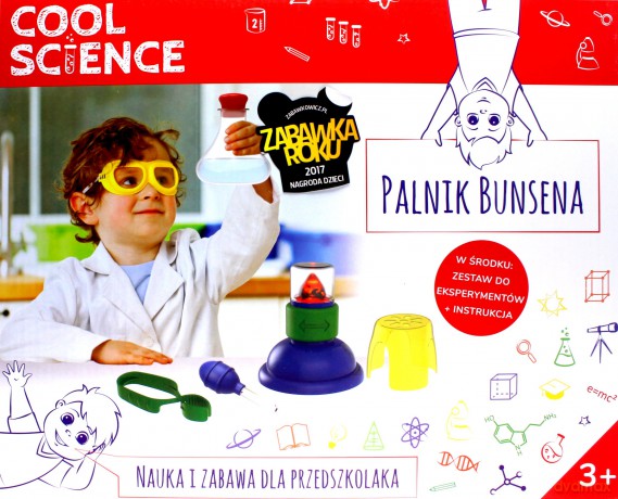 COOL SCIENCE Palnik Bunsena Zabawa dla Przedszkolaka