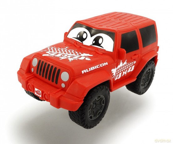 Happy Squeezy Jeep Wrang ler, Czerwony