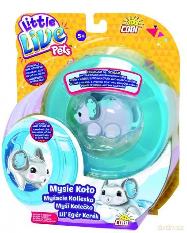 Little Live Pets Myszka z kołowrotkiem, Ciekawska [FIGURKA]