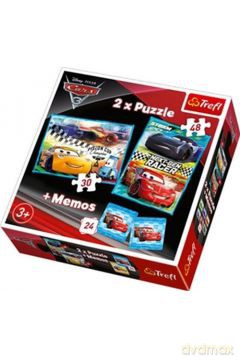 TREFL 2w1 + memos Auta 3 (90706) [PUZZLE]