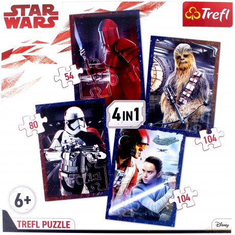 TREFL 4w1 Star Wars 8 (Gwiezdne Wojny) (34277) [PUZZLE]