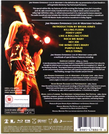 Jimi Hendrix & The Experience: American Landing: Jimi Hendrix Experience Live At Monterey [Blu-Ray]