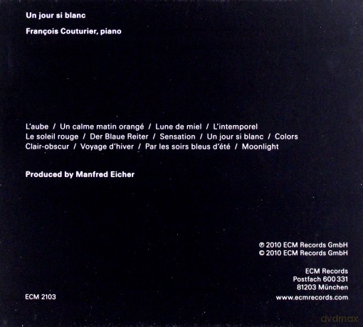 Francoise Couturier: Un Jour Si Blanc [CD]