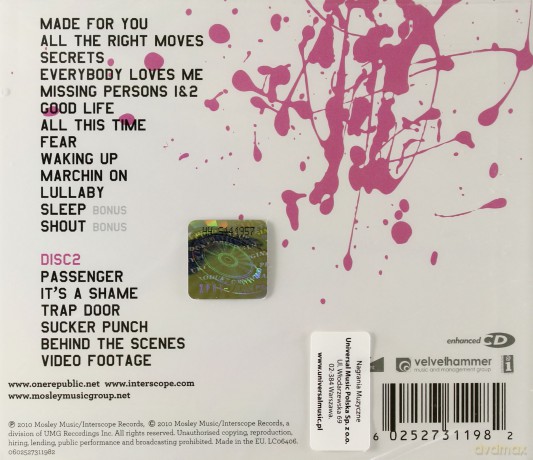 Onerepublic: Waking Up Deluxe Version [2CD]