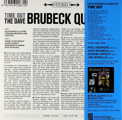 Dave Brubeck Quartet: Time Out/Brubeck Time [CD]