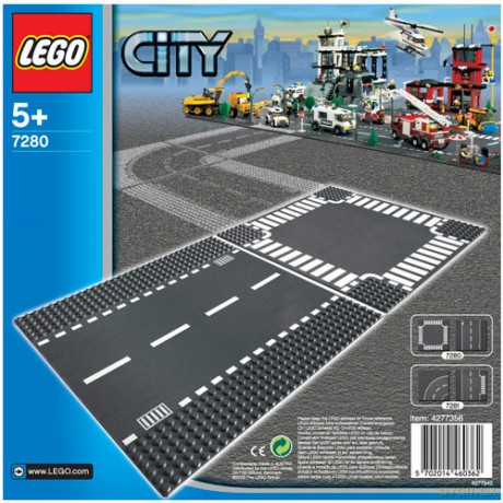 LEGO Odcinek prosty i skrzyżowanie (7280) [KLOCKI]
