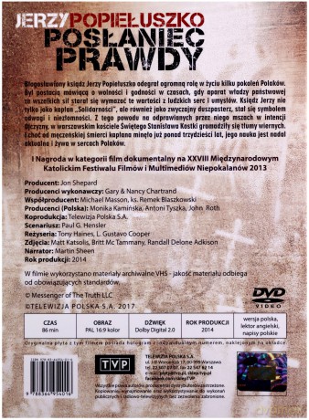 Jerzy Popiełuszko. Posłaniec prawdy [DVD]